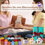 Needle Felting Set in 24 Colors - Felting Tools and Storage Bag, Large Set with Felting Wool, Needles and Felting Mat for DIY - 45-Degree Angle