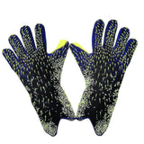 Kids Football Goalkeeper Gloves Durable Green Green Green 6 - Side View