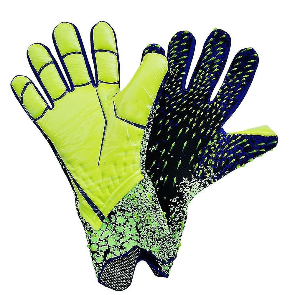 Kids Football Goalkeeper Gloves Durable Green Green Green 6
