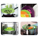 2-pack Silicone Overcooking Protection / Multi-Cover - Multiple Colors Green Green - Side View