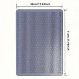 Extra Large Silicone Stove Protector Mat - Heat Resistant Protector for Electric Stove, Non-Slip Dish Mat for Kitchen Black - 45-Degree Angle