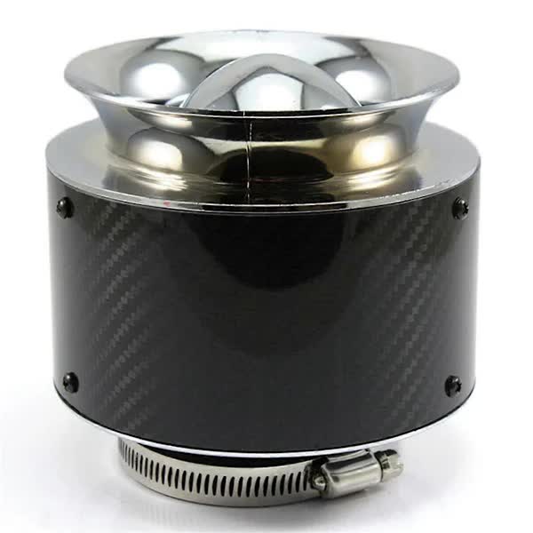 XH-UN013 Car Performance Engine Filter High Flow Air Filter for Auto Cold Air Intake 76mm Carbon Fiber F