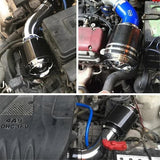 XH-UN013 Car Performance Engine Filter High Flow Air Filter for Auto Cold Air Intake 76mm Carbon Fiber F - Front View