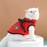 Winter jacket for dog with harness, waterproof dog jacket with zipper and fleece pink Pink XL - Close-Up Angle