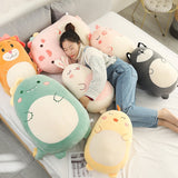 Squishmallow Pillow Doll Kawaii Animal Fat Dinosaur Pillow Plush Unicorn Rabbit 80cm-max Rabbit 80cm - Top-Down View