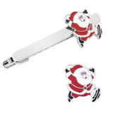 pcs Stylish Christmas Tie Clip Christmas Winter Santa Tie Clip Wedding Bar Buckle—yux
