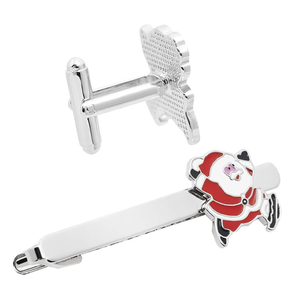 pcs Stylish Christmas Tie Clip Christmas Winter Santa Tie Clip Wedding Bar Buckle—yux