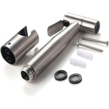 Toilet Bidet Kit with Shower Head - Handheld Bidet Sprayer - Toilet Shower Head with Hose + Stainless Steel Holder + 2 Seals..DEBUNS - Top-Down View