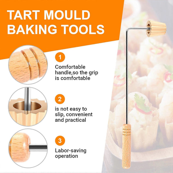 ZLD（pt）Malaysian Pie Tee Maker Nyonya Top Hats Mold for Baking Egg Cake Mold Reusable Deep Fried Snack Tool Kit