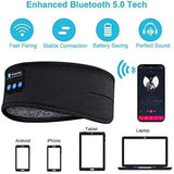 Wireless Stereo Headset with Headband for Running, Sleeping and Music - Black