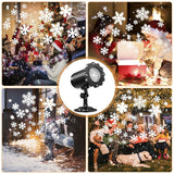 Christmas Snowflake LED Projection Lamp Outdoor IP65 Waterproof with Remote Control for Indoor Party Garden Wedding Bar - Side View