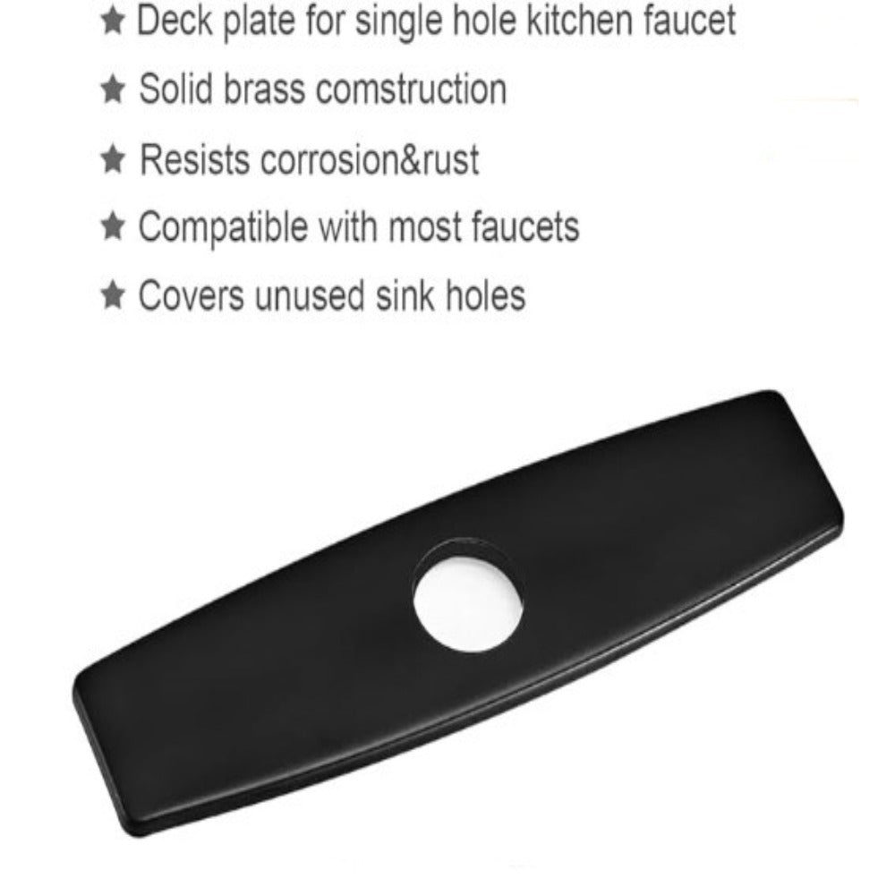 Kitchen Countertop Cover Plate, Matte Black Finish