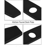 Kitchen Countertop Cover Plate, Matte Black Finish