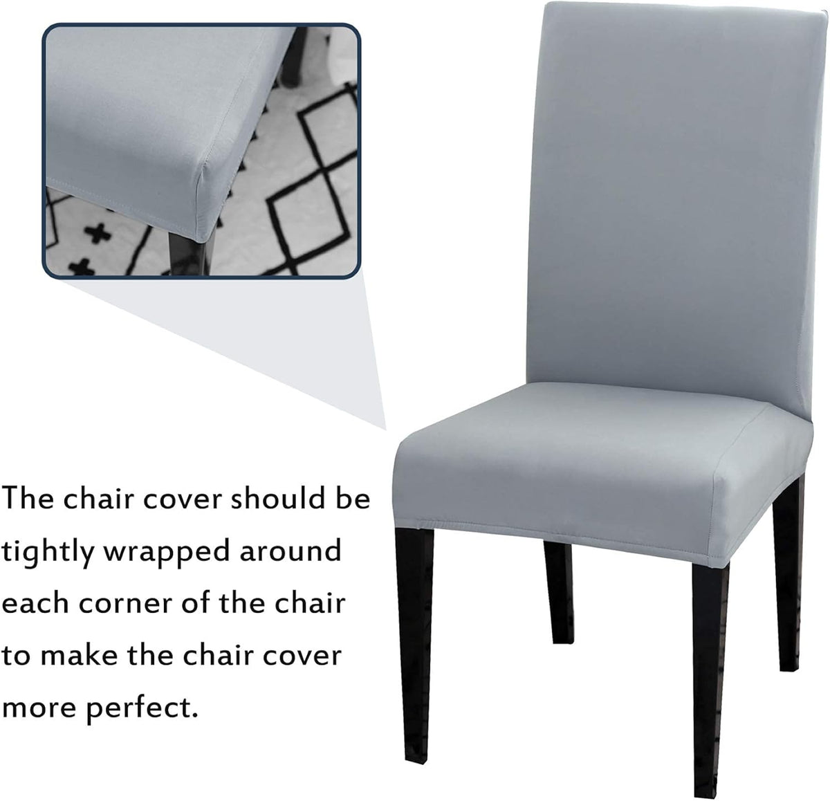Chair Covers Set of 4 or 6, Stretch Removable Washable Chair Covers Decoration Slipcovers Seat Covers for Hotel Wine Red-tfrf wine Red 6pcs