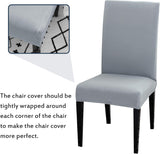 Chair Covers Set of 4 or 6, Stretch Removable Washable Chair Covers Decoration Slipcovers Seat Covers for Hotel Wine Red-tfrf wine Red 6pcs