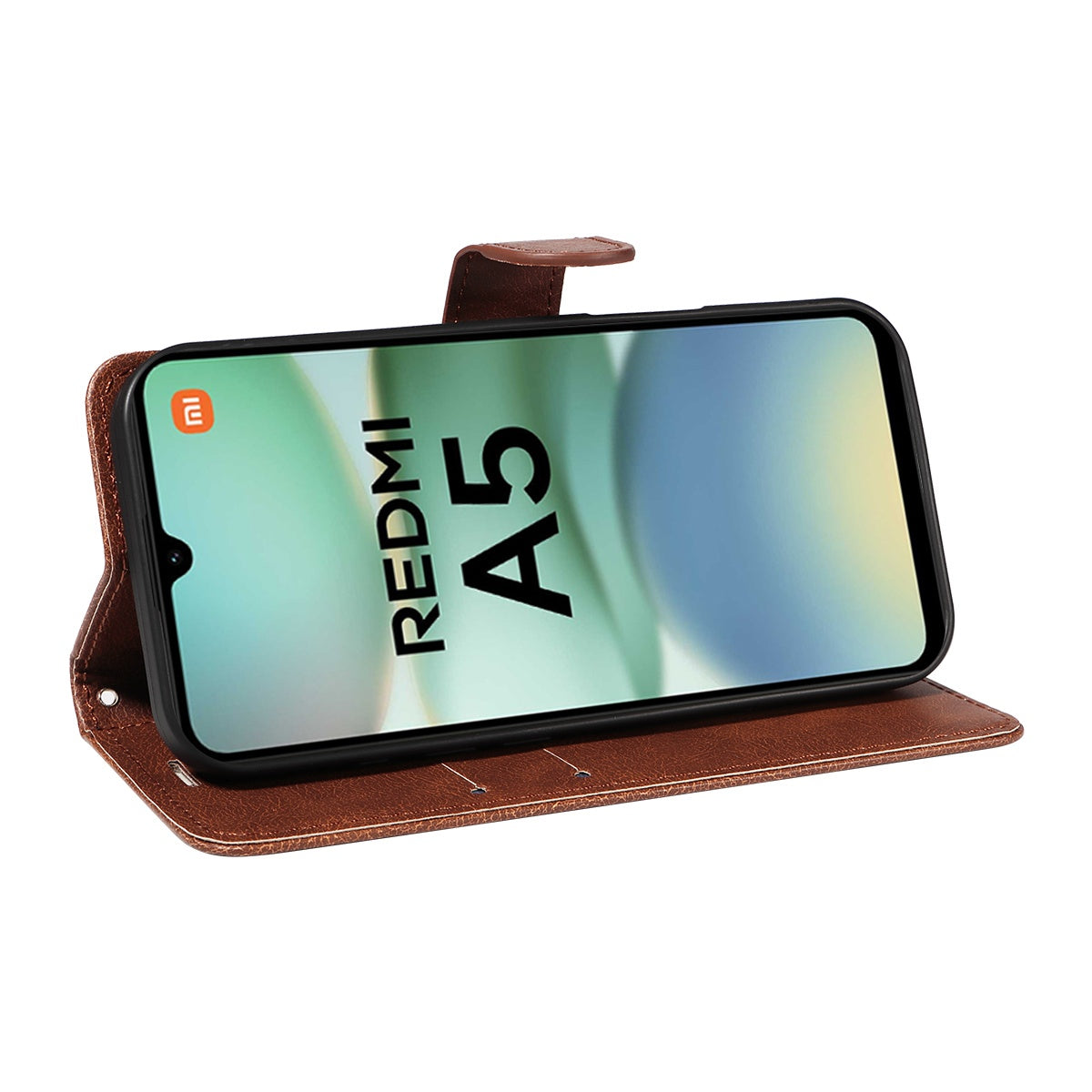 SKALO Xiaomi Redmi A5 4G PU Leather Wallet Case - More Colors_MGF Brown