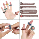 Stress Ring 14-pack – Fidget Ring & Sensory Stress Toys for Anxiety and ADHD - Side View