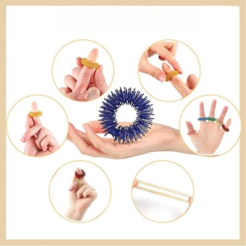 Stress Ring 14-pack – Fidget Ring & Sensory Stress Toys for Anxiety and ADHD