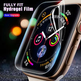 3-pack Screen Protector for Apple Watch 1/2/3 42mm - Full Coverage Transparent - Front View