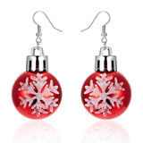 Earrings Christmas Balls Red - Christmas Red Red Red