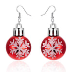 Earrings Christmas Balls Red - Christmas Red Red Red