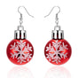Earrings Christmas Balls Red - Christmas Red Red Red