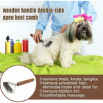 Coat King Undercoat Comb for Pets Dog Dematting Comb Pet Grooming Brush Tool Hair Removal 17+9 Double Sided Teeth Undercoat Comb (DUAL)