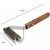Coat King Undercoat Comb for Pets Dog Dematting Comb Pet Grooming Brush Tool Hair Removal 17+9 Double Sided Teeth Undercoat Comb (DUAL) - Top-Down View