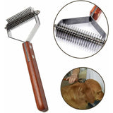 Coat King Undercoat Comb for Pets Dog Dematting Comb Pet Grooming Brush Tool Hair Removal 17+9 Double Sided Teeth Undercoat Comb (DUAL)