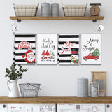 Christmas Kitchen Towels Set of 4, 18x26 inch Merry Christmas for Home Drying Dishcloth (Christmas)