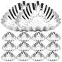 20 pcs stainless steel egg molds, decorative baking molds, muffin molds, kitchen molds