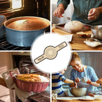 Dough Rolling Mat, Silicone Dough Mat | Foldable Silicone Bread Lifter Bread Baking Mat, Kneading Rolling Mat Silicone Bread Mat with Precise Scale_max