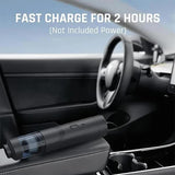 Cordless Car Vacuum Cleaner, 4-in-1 Mini Portable Vacuum Cleaner, High Power 19000Pa, Black Cordless Handheld Vacuum Cleaner - Top-Down View
