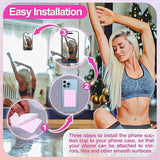 5pcs Silicone Suction Cup Phone Case Mount, Silicone Phone Suction Cup Plate, Non-Slip Suction Cup Phone Mount, Sticky Phone Case for Walls_yux - Top-Down View