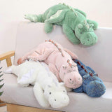 Cute Plush Dragon, Weighted Dinosaur Toy Children Adult Gift Or Decoration Pink 110cm - Front View