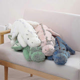 Cute Plush Dragon, Weighted Dinosaur Toy Children Adult Gift Or Decoration Pink 110cm