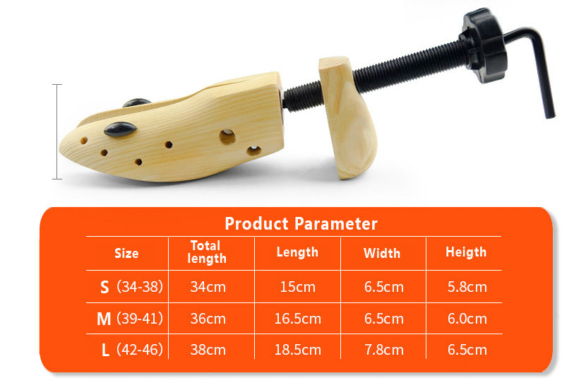 2-way wooden shoe stretcher, 2-pack_yux 39-41