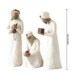 Willow Tree Three Wise Men Nativity Scene Figurines - Sculpted and Hand Painted (26027)-FA6- - Side View