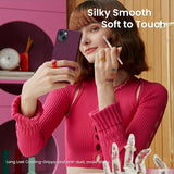 iPhone 13 Case, Liquid Silicone Case for 6.1 inch iPhone 13, Ultra Thin Case, Full Coverage Shockproof Protective Soft Case Red Red wine - Rear View
