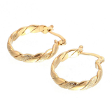 14k Gold Hoops Earrings for Christmas Parties