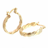 14k Gold Hoops Earrings for Christmas Parties