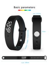 Pivotell Vibratime Vibrating Reminder Watch - With Up to 10 Daily Alarms - Black - 45-Degree Angle