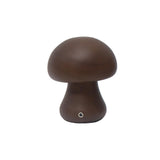 Mushroom Lamp Rechargeable Portable Night Light - Wooden Lamp Bedroom Lamp Bedside Table Lamp Coffee - Side View