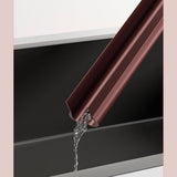 Soundproofing Door Strip - Door Bottom Sealing Strip - White - 93 cm - For Draught, Sound and Dust Insulation - Rear View