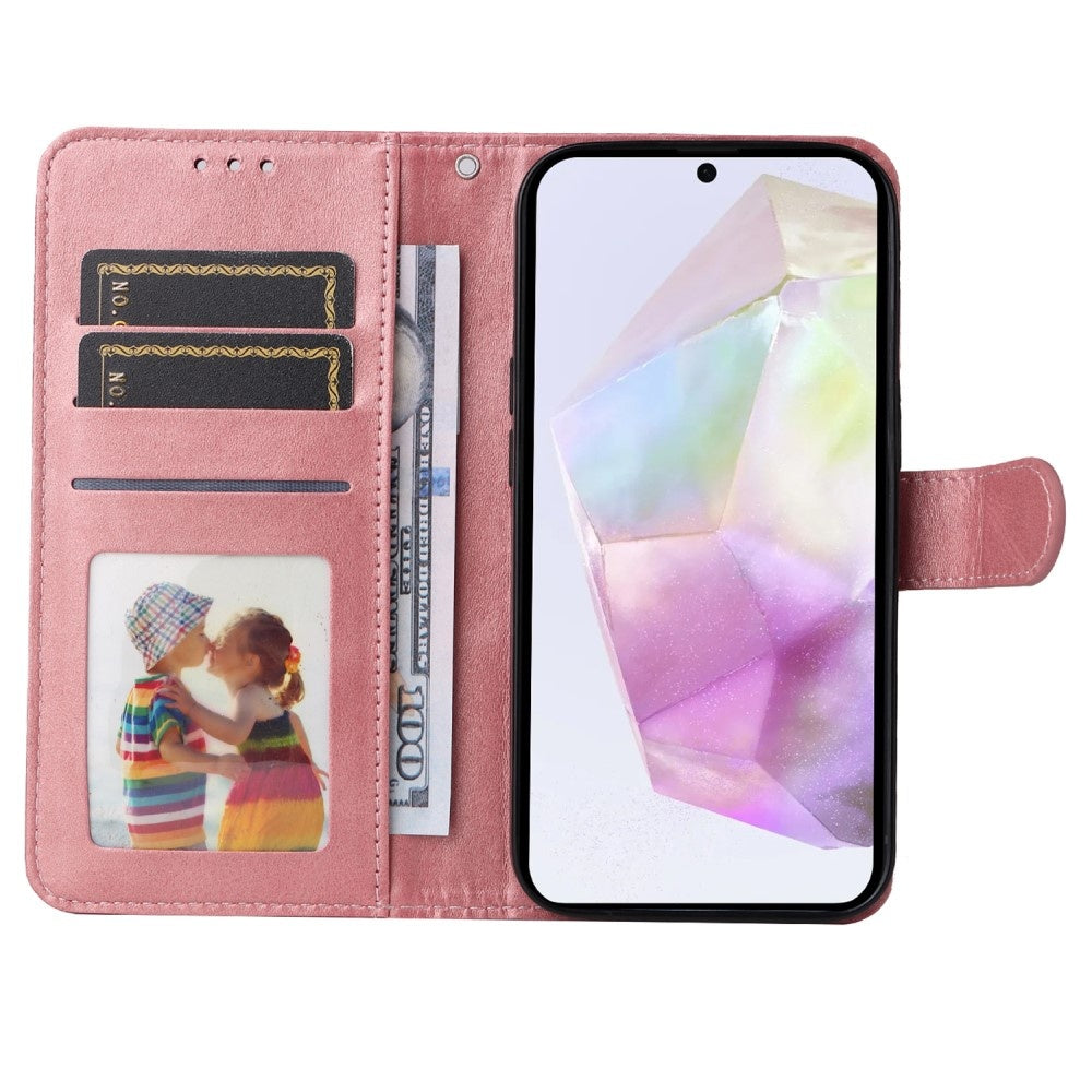 Compatible with Samsung A56 5G Compatible PU Leather Wallet Case - More Colors Pink
