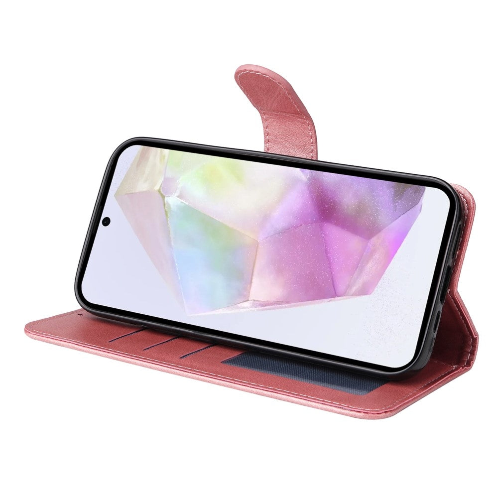 Compatible with Samsung A56 5G Compatible PU Leather Wallet Case - More Colors Pink