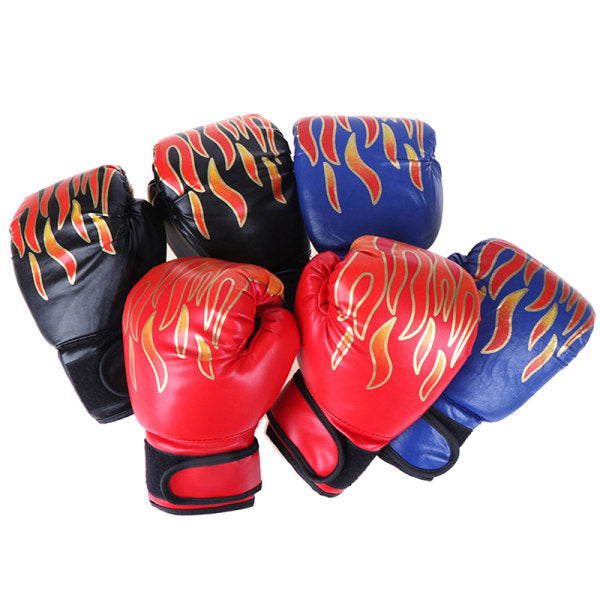 Boxing Gloves Children Junior Youth Sparring Training Kickboxing Red One Size Blue