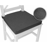 Set of 4 trapezoidal chair cushions, comfortable seat, with inner and outer Velcro. Dimensions: 42 (back) 35 (front) x_tfrf