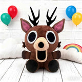 The Deer Plush 99 Nights in the Woods Plush, Collectible Stuffed Animal Doll for Game Fans, Thoughtful Gift for Enthusiasts_qcx - Top-Down View