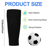 pairs of football socks, soccer socks, shin guards, socks, team socks, socks, fit socks, black, for children's football matches - Front View